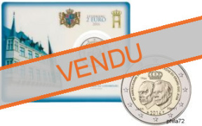 Commémorative 2 euros Luxembourg 2014 BU Coincard - Accession au trone du Grand-duc Jean
