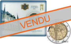 Commémorative 2 euros Luxembourg 2015 BU Coincard - 125 ans dynastie Nassau Weilburg