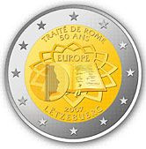 Commémorative commune 2 euros Luxembourg 2007 UNC - Traité de Rome