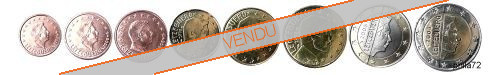 Série complète pièces 1 cent à 2 euros Luxembourg année 2010 UNC
