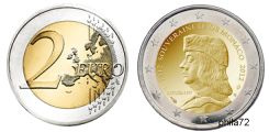 Commémorative 2 euros Monaco 2012 UNC - Lucien 1er
