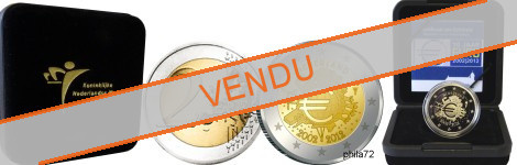 Commémorative commune 2 euros Pays-Bas 2012 BE - 10 ans de l'Euro