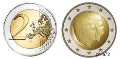 Commémorative 2 euros Pays-Bas 2014 UNC - Double portrait