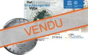 Commémorative 5 euros Pays-Bas 2012 Coincard - Canaux d'Amsterdam