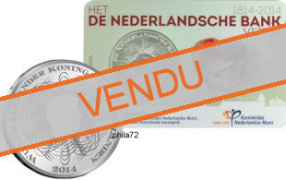 Commémorative 5 euros Pays-Bas 2014 Coincard - 200 ans banque des Pays-bas