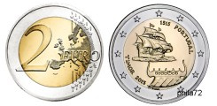 Commémorative 2 euros Portugal 2015 UNC - Premier contact avec le Timor