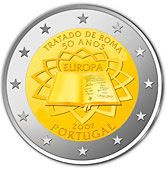 Commémorative commune 2 euros Portugal 2007 UNC - Traité de Rome