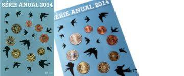 Coffret série monnaies euro Portugal 2014 en plaquette FDC