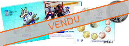 Coffret série monnaies euro Slovaquie 2011 BU - Hockey sur glace