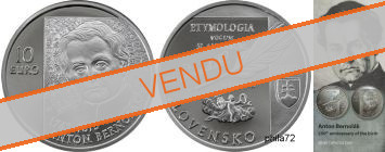 Commémorative 10 euros Argent Slovaquie 2012 BU - Anton Bernolak