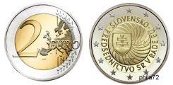 Commémorative 2 euros Slovaquie 2016 UNC - Presidence slovaque du conseil Union Europeenne