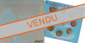 Coffret série monnaies euro Saint-Marin 2003 BU - 9 pièces avec 5 euros argent