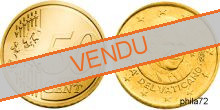 Pièce officielle de 50 cents euro Vatican 2010 UNC - BenoitXXI