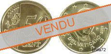 Pièce officielle de 50 cents euro Vatican 2013 UNC - BenoitXXI