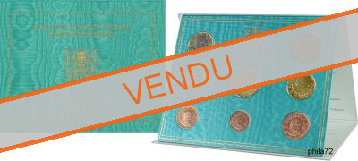 Coffret série monnaies eurosVatican 2013 BU - Benoit XVI