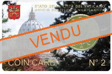 Coincard n°2 pièce 50 cents Vatican 2011 CC - Benoit XXI