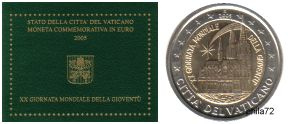 Commémorative 2 euros Vatican 2005 BU - Pontificat de Benoît XVI
