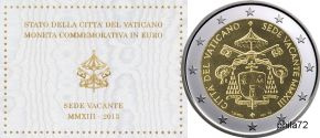 Commémorative 2 euros Vatican 2013 BU - Siege vacant