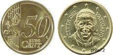 Pièce officielle de 50 cents euro Vatican 2016 UNC - François