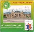 FFAP - 81ème Congrés sociétés salon philatéliques FFAP PARIS 2008