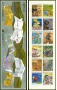 Le Plaisir d'écrire BD 1993 - carnet de 12 timbres