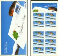 Meilleurs Voeux 2004 - rouge-gorge - carnet de 10 timbres