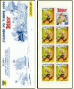 Fête du timbre Asterix 1999 - carnet de 7 timbres +1 vignette