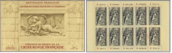 Croix-Rouge 1952 - carnet de 10 timbres