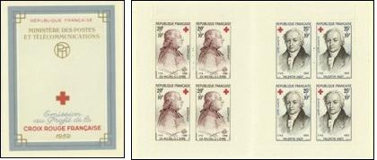 Croix-Rouge 1959 - carnet de 8 timbres