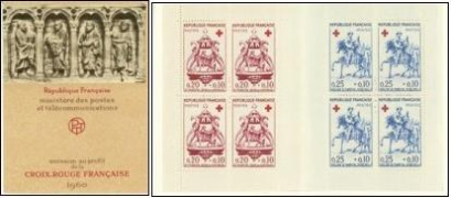 Croix-Rouge 1960 - carnet de 8 timbres