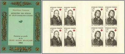 Croix-Rouge 1964 - carnet de 8 timbres