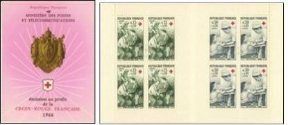 Croix-Rouge 1966 - carnet de 8 timbres