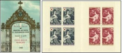 Croix-Rouge 1968 - carnet de 8 timbres
