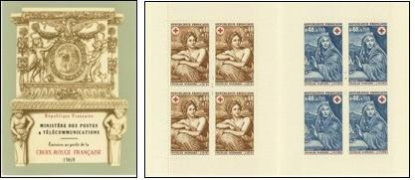 Croix-Rouge 1969 - carnet de 8 timbres