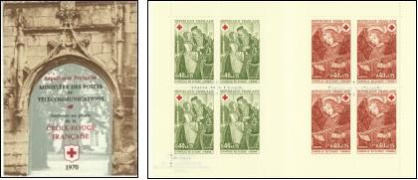 Croix-Rouge 1970 - carnet de 8 timbres