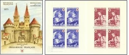 Croix-Rouge 1971 - carnet de 8 timbres