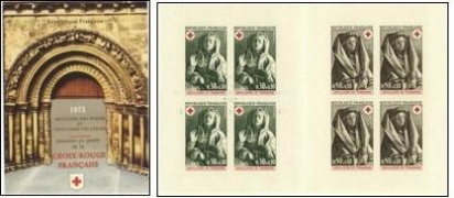 Croix-Rouge 1973 - carnet de 8 timbres