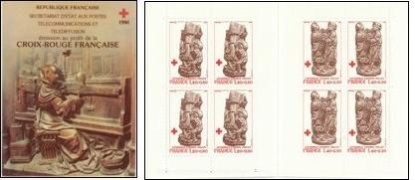 Croix-Rouge 1980 - carnet de 8 timbres
