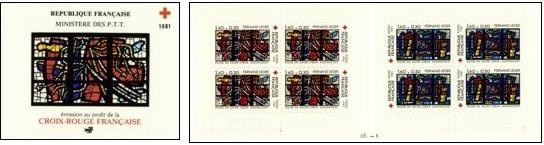 Croix-Rouge 1981 - carnet de 8 timbres