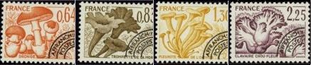 Série champignons - 4 timbres