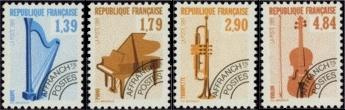 Série les instruments de musique I - 4 timbres