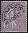 Semeuse lignée - 45c violet