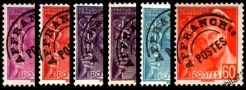 Série Mercure - 6 timbres