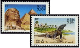 Paire Unesco - Pyramides de Guizèh et parc national de Komodo