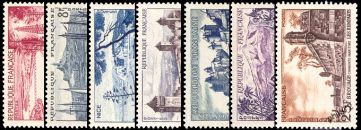 Série touristique - 7 timbres