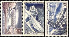 Série réalisations techniques - 3 timbres