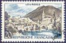Lourdes - 20f olive et bleu
