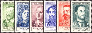 Série Lautrec - 6 timbres