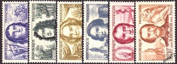 Série Bartholdi - 6 timbres