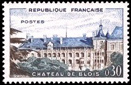 Château de Blois - 0.30f bleu, sépia et vert-bleu